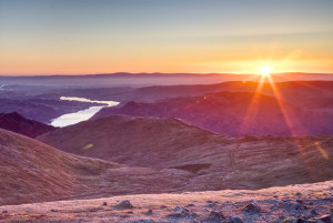 Lake District Mountain Photography Courses - Mountain Photography Course image - showing sunrise from Helvellyn