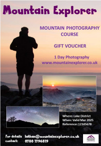 Lake District Photography Course and Guided Walk Gift Voucher available to buy